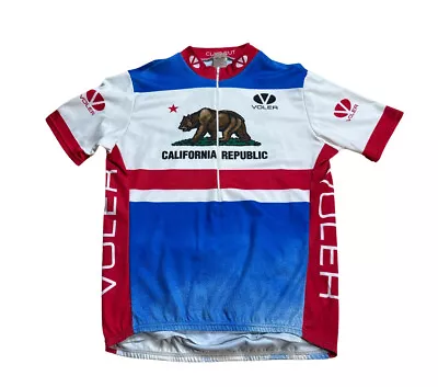 Vintage Voler California Republic Men’s Cycling Jersey Size XL￼ Club Cut • $29.99