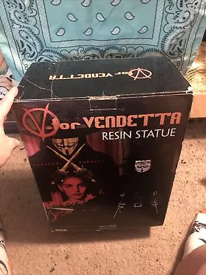 V For Vendetta Resin Statue 12-inch Numbered NECA  0031/1500 • $134