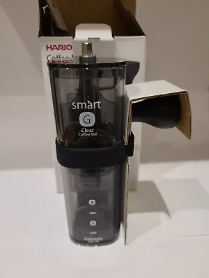 Hario Coffee Grinder Smart G- MSG-2-TB. Ceramic Burr Coffee Mill Hand Grinder • £40.99