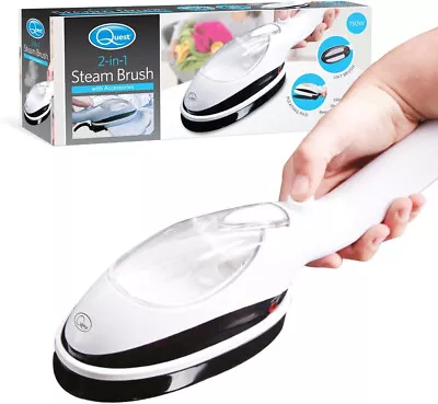 Quest 2-in-1 Steam Brush 750W Clothes Steamer 100ml Water Tank Capacity NEW  • £19.85
