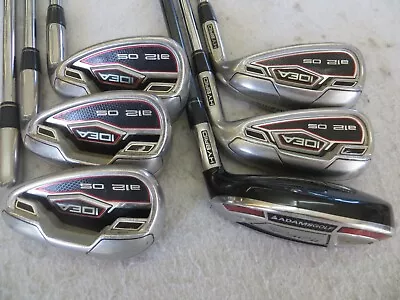 Nice Adams Idea A12os 6h 7-gw Iron Set Adams Regular Graphite/steel Mens Rh • $205.01