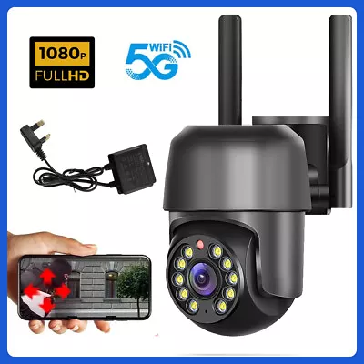 5G HD 1080P IP Camera WIFI Outdoor CCTV PTZ Smart Home Security IR Cam W/UK Plug • £22.55