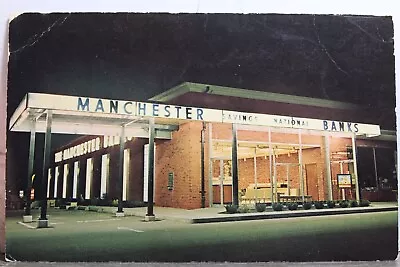 New Hampshire NH Manchester Savings Nationals Bank Postcard Old Vintage Card PC • $0.50