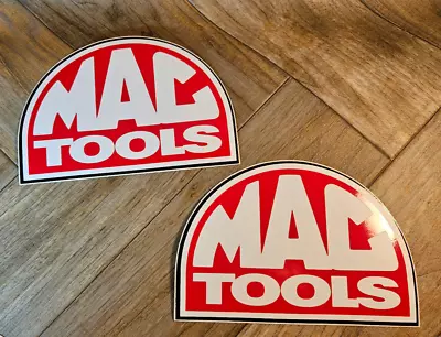 2 Mac Tools Decal Sticker NASCAR Tool Box Window Stickers - White Lettering • $20