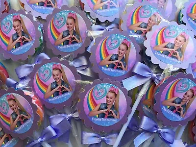 24 X JoJo Siwa Party - Purple Lollipops / Loot Bag Fillers / Party Favors • $23.95