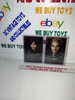 $29.99 • Buy Twilight Saga Alice & Carlisle Cullen Autos Greene / Facinelli Autographs Neca