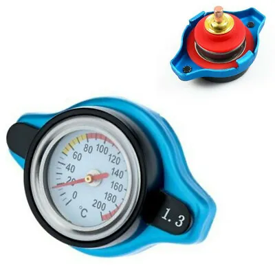 £0.99 • Buy Thermostatic Temperature Gauge Radiator Cap Cover 1.3 Bar Small Head Fit For Car
