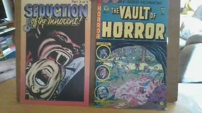 Seduction Of The Innocent #3  ( 1985)   & Vault Of Horror # 2 (1990) Pre Code • £14