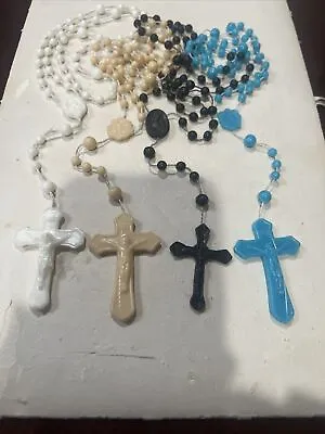Vintage Lot Of 4  Catholic Plastic Rosary • $8.88