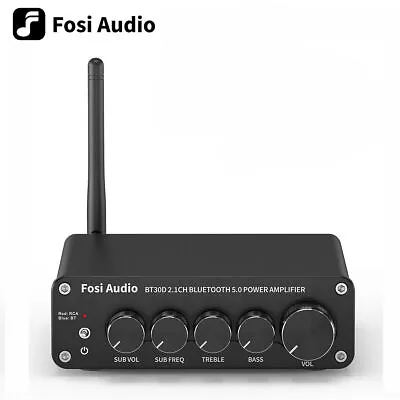 Fosi Audio BT30D Mini Bluetooth Audio Receiver Amplifier 2.1 Channel Amp 100W • $85.99