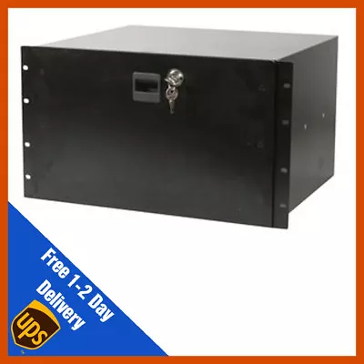 £87.99 • Buy 19inch 6u Locking Rack Drawers - Studio Storage, Microphone Storage 372mm