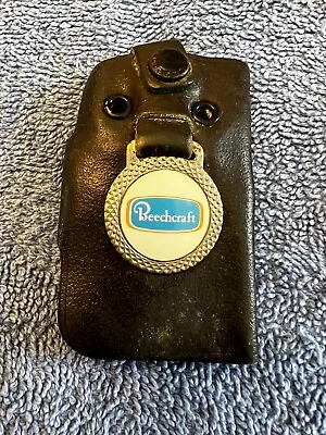 Vintage Beechcraft Leather 4 Key Holder Wallet Case Pouch Made In Canada • $14.99