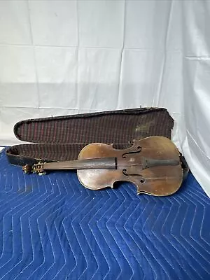 Vintage 23.5 Violin Antonius Stradivarius Copy W Case Made In Germany AS IS Mold • $49