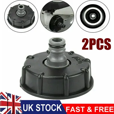 2* For IBC Adapter Connector Hose Lock Water Pipe Tap Storage Tank Fitting • £5.39