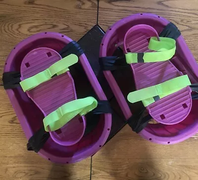 Vintage 1989 Moon Shoes Anti-Gravity Trampoline Big Time Toys Purple • $24.49