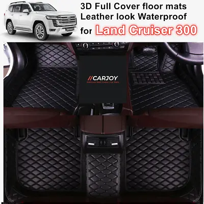 $245 • Buy 3D Full Cover Waterproof Car Floor Mats + Boot For Toyota Landcruiser 300 Series