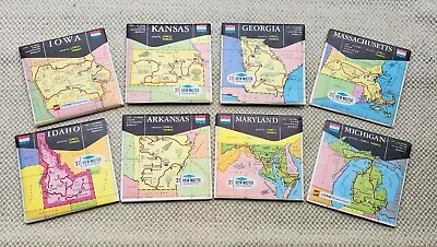 View Master State Tour Series Map 3 Reels W Books CHOICE MI MD GA IA Vintage • $29.95