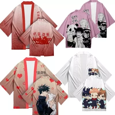 Jujutsu Kaisen Gojo Satoru Anime Cosplay Kimono Costume Haori Casual Tops Summer • $21.50