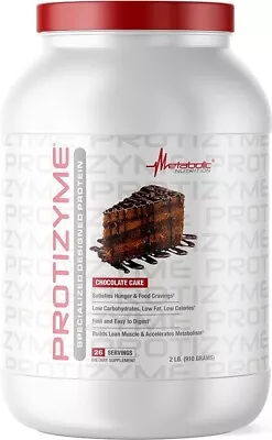 Metabolic Nutrition Protizyme 100% Whey Protein Low Carbs & Fat Chocolate Cake • $44.99