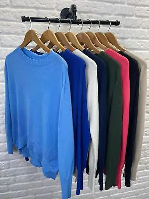 $55.02 • Buy New Billi Soft Over Sized Lagenlook Crew Neck Sweater Jumper Pullover  10 - 14