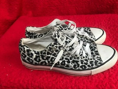 £19.99 • Buy 100% Genuine, Converse Chuck Taylor, Low Rise Leopard Print Trainers, Uk Size 6