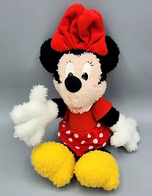 Terry Cloth Minnie Mouse Plush Doll Mattel Disney Disneyland Movable Arms 1999 • $11