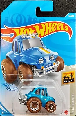 Hot Wheels 2021 '70 Volkswagen Baja Bug Blue #33 Baja Blazers 5/10 New Long Card • $6.95