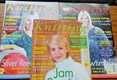 £3.50 • Buy 3 X Machine Knitting Monthly Magazines 2007 Sept Oct Nov