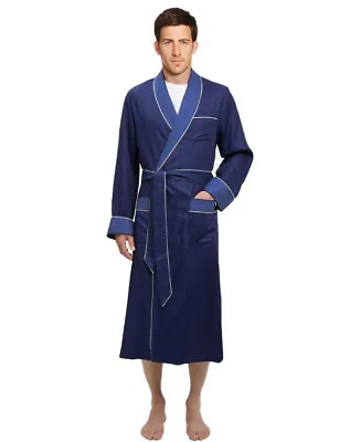 Mens Long Silk Satin Robe -   USA SELLER  -FAST SHIP  -  ''   5 Day  Delivery '' • $24.99