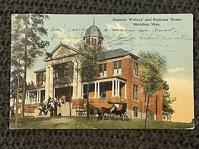 MASONIC WIDOW & ORPHAN HOME MERIDIAN MISSISSIPPI MS Postcard LAUDERDALE COUNTY • $9.99