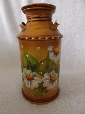 Decorative Hand Painted Floral Metal Milk Can 4 3/4  • $7.99