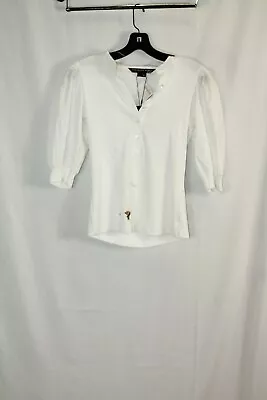 Veronica Beard Womens White Coralee Shirt/Top #S $198 • $41.99