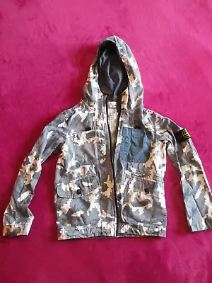 £60 • Buy STONE ISLAND Boys Camouflage Lightweight Hooded Jacket  Age 6  D