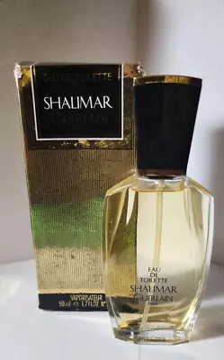 VINTAGE 90's SHALIMAR By GUERLAIN Paris Eau De Cologne 1.7oz 50ml • $100