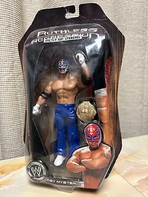 WWE Ruthless Aggression Series 22 Best Of 2006 Rey Mysterio Blue Pants & Mask • $39.95