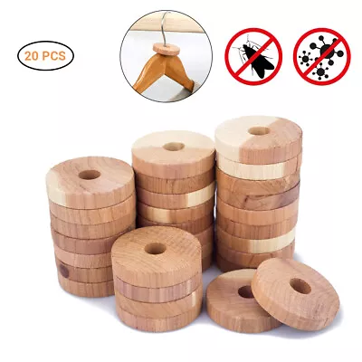 20X Natural Cedar Wood Moth Repellent Cedar Blocks Clothes Protection Cedar YA • $10.10