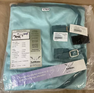 🐎 TuffRider Comfy Mesh Fly Sheet Standard Neck 84” Porcelain Blue / Teal • $41.99