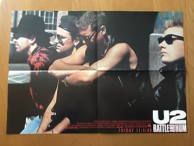 1988 U2 Rattle And Hum Movie Promo Poster 15x21 • $14.99