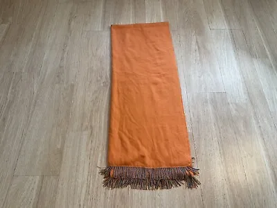 Bajra Pashmina Cashmere Silk Scarf Orange Beads Women’s Size 75 X 29 • $70