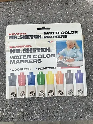 Vintage Mr Sketch Water Color Markers 8 Color Set Odorless NOS • $17.99