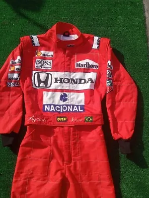F1 Ayrton Senna Race Suit CIK/FIA Level 2 Go Kart Racing Suit • $95