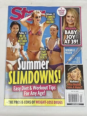 Star Magazine July 24 2023 Miranda Lambert Madonna Summer Slimdown Workout Diets • $9.99