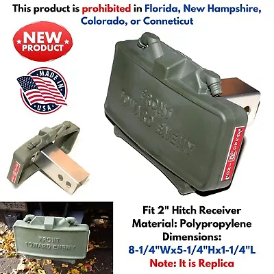 Replica Claymore Trailer Hitch Cover 2  Receiver Truck Veterans Military Army • $96.97