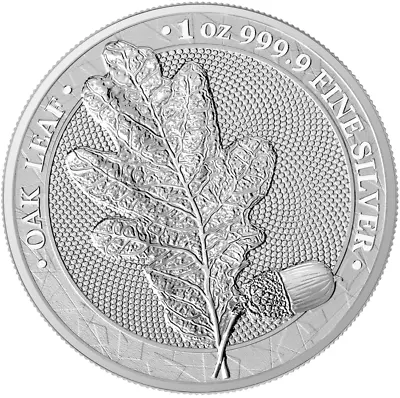 2019 Germania Oak Leaf 1 Oz .9999 Silver BU In Capsule With COA • $69