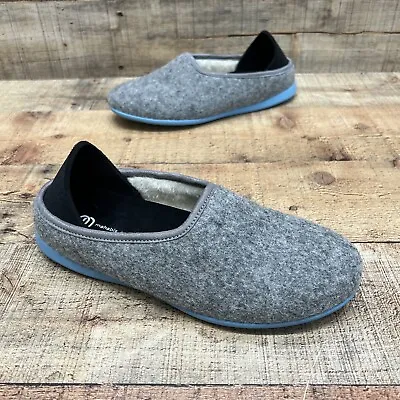 Mahabis Classic Womens Gray Wool Slip On Slippers Size 7.5  • $25