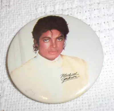 MICHAEL JACKSON Pin Vintage 80s Original Pin Pinback Button Badge 1980s - 2.25” • $5.99