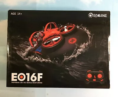 Eachine E016F 3-in-1 EPP Quadcopter Sea Land And Air Modes 3 Speeds 2 Batteries • $29.95