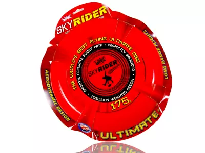 £10.61 • Buy Sky Rider Ultimate Frisbee Flying Disc By Wicked, High Performance 175g - RED