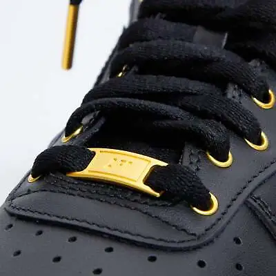 Custom Air Force 1 Low Black & Gold (MENS) • $225