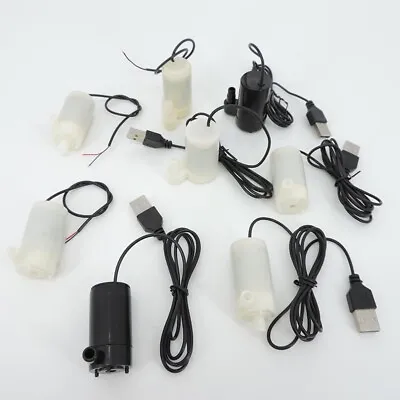 USB 5V DC  Small Water Pump Micro Submersible Fountain Pump Brushless Motor • $2.06